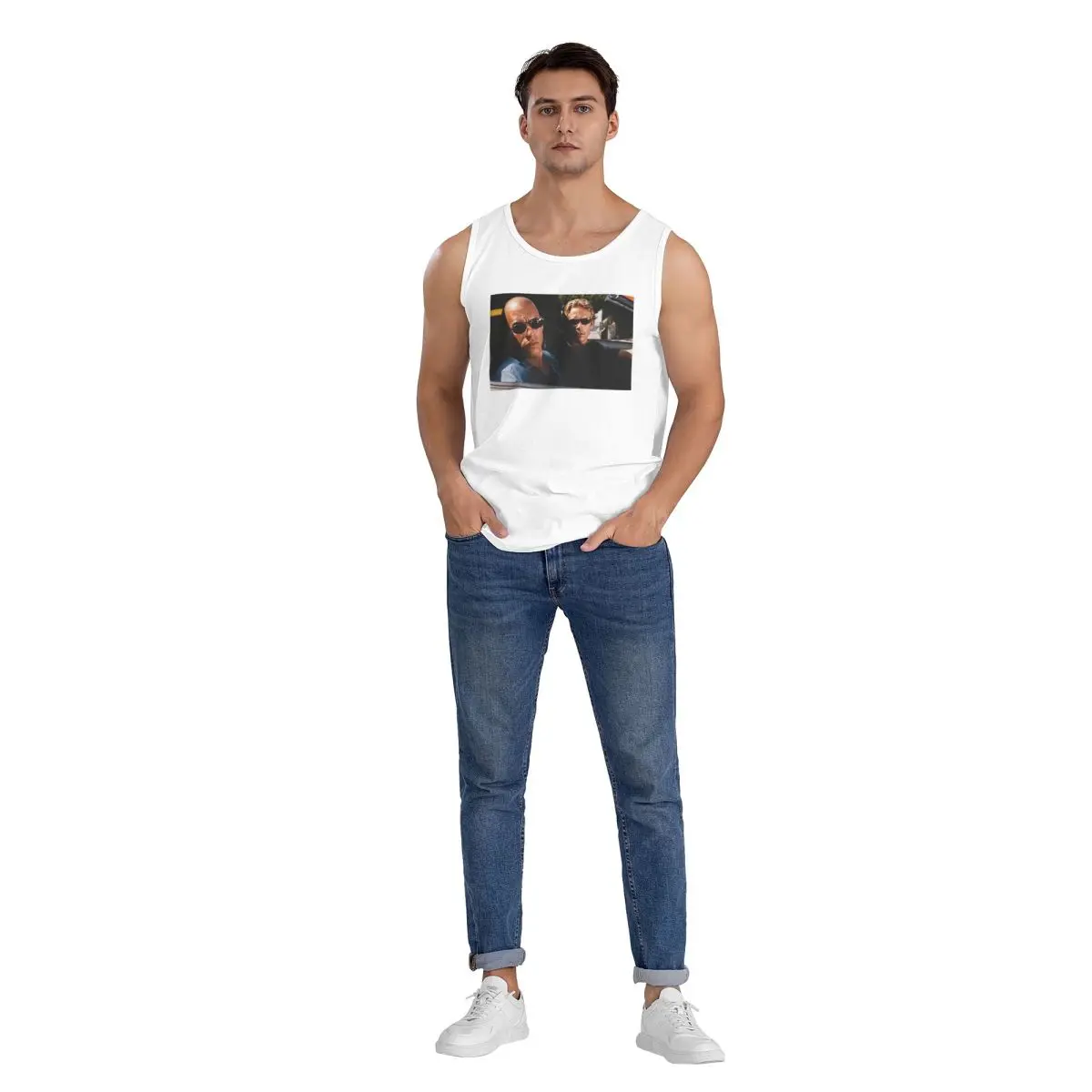 The Fast And The Furious Classic 100% Cotton Men's Sweatshirt Vest Sleeveless Clothing Tees Men Tank Tops T-shirt - view 5