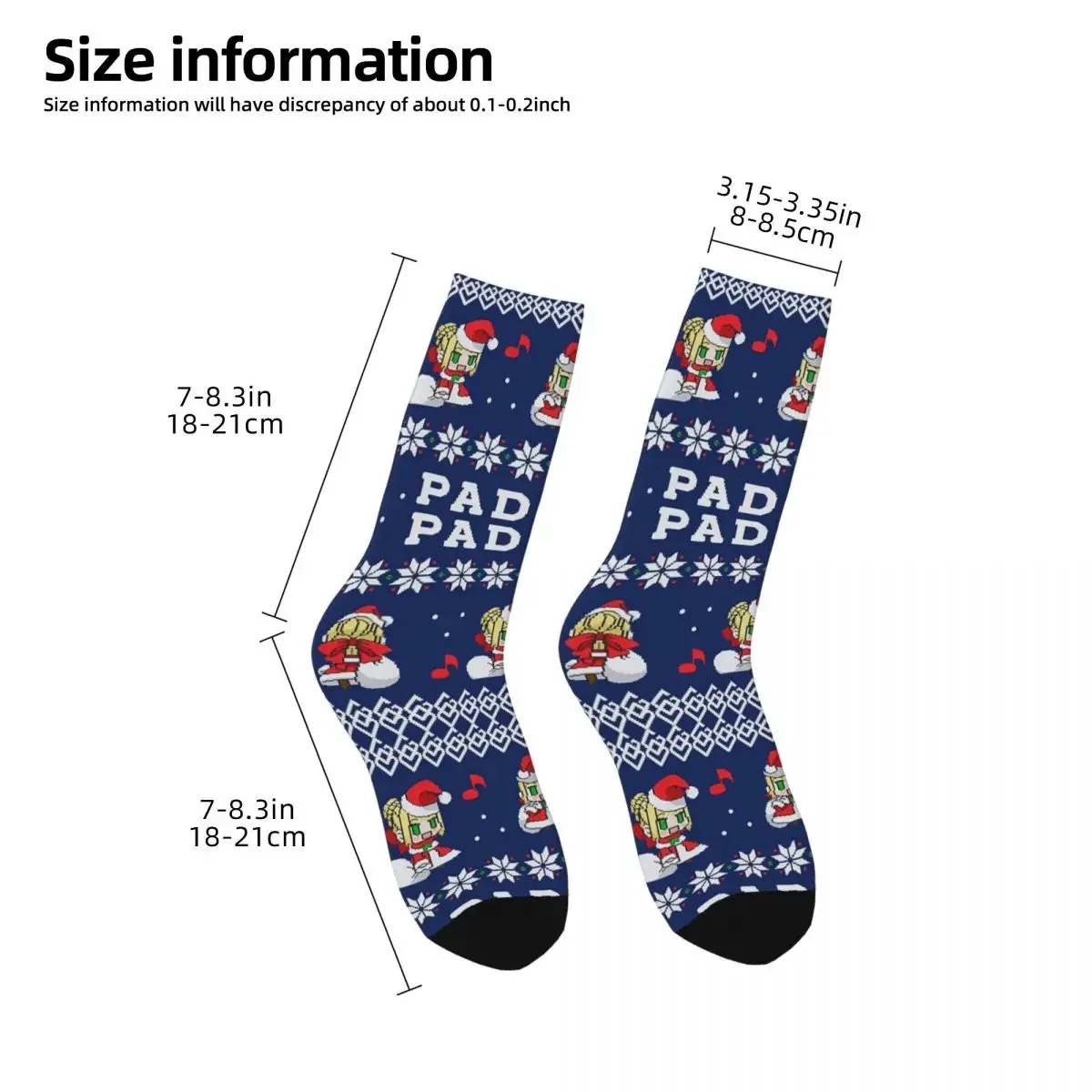 PADORU PADORU Calcetines Harajuku Medias absorbentes del sudor Calcetines largos para todas las estaciones Accesorios para regalos unisex