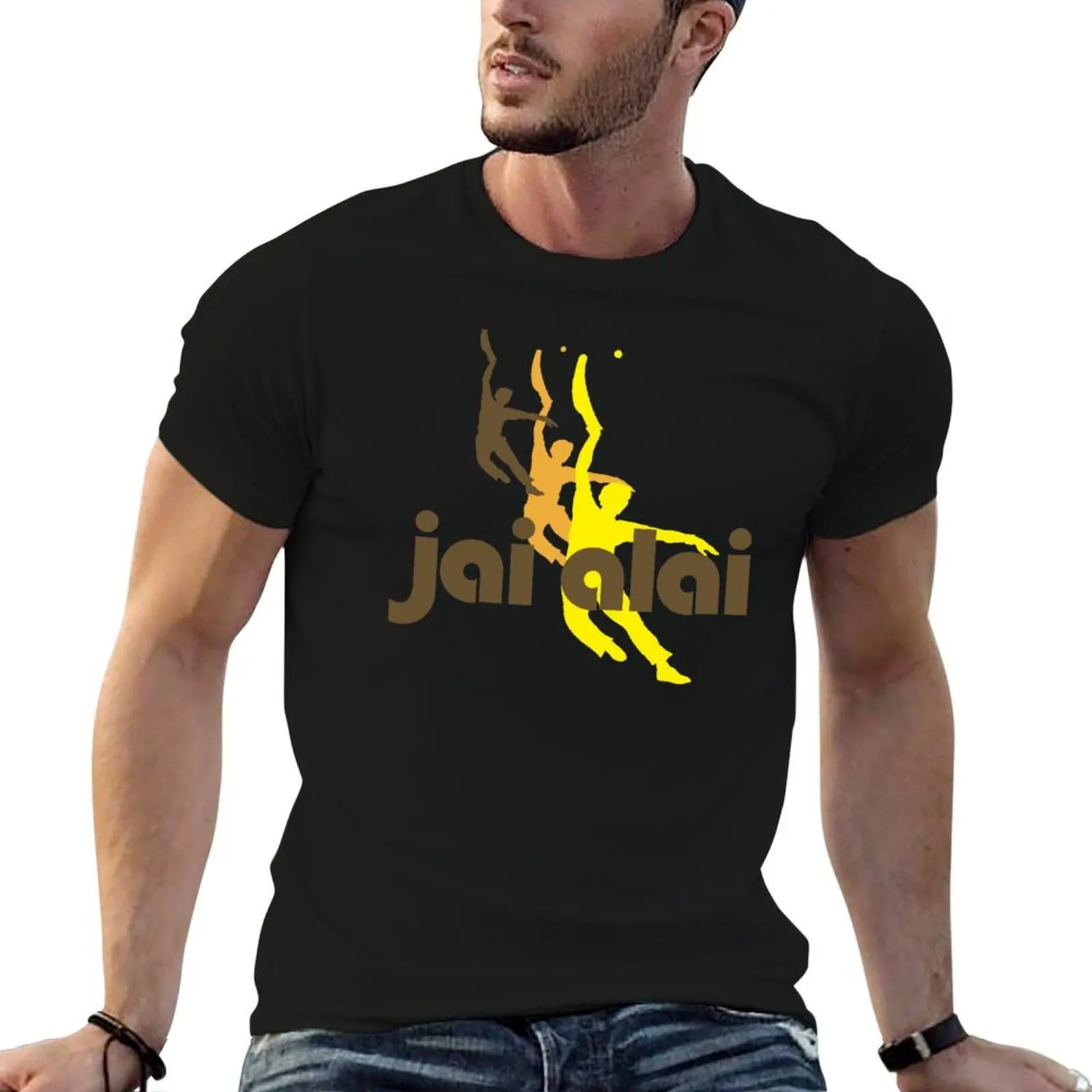 

Jai Alai Vintage T-Shirt t shirts with prints man t shirt cotton man tshirt T-Shirt
