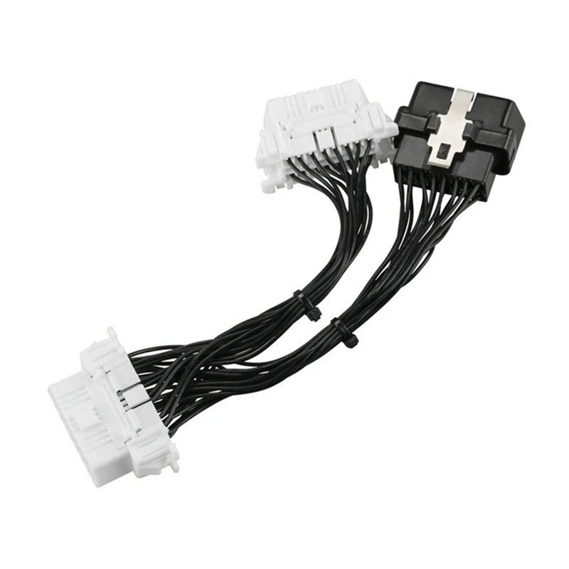 16 Pin OBD2 Obdii OBD2 Splitter Extension Cable One Male To Two Female Y Cable OBD2 Splitter Extension Cable