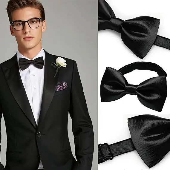Bow Ties for Men Solid Color B - Bow Tie Pre Tied avis et prix