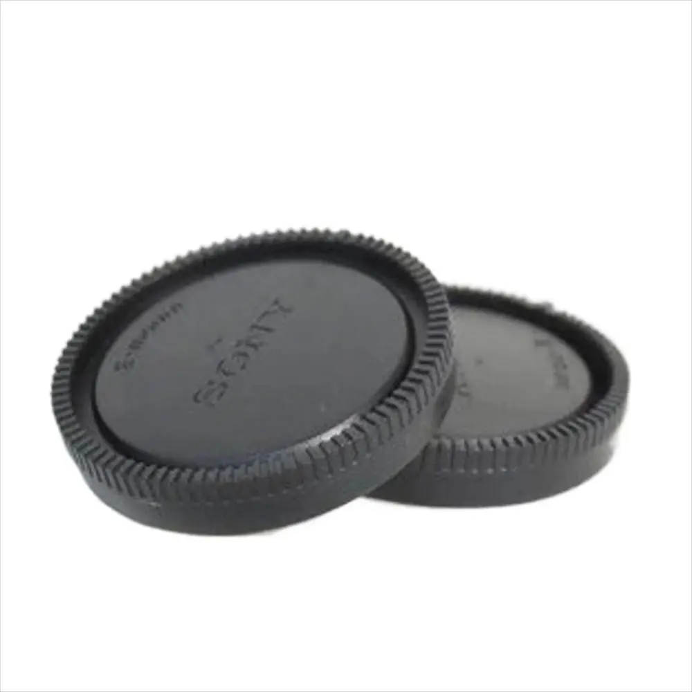 Camera Body Cover Plastic Camera Lens Cap Black Dustproof Cover Rear Lens Cap Camera Lens Cover E Mount