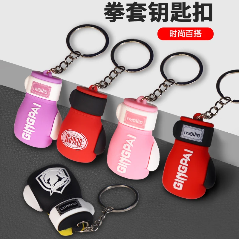 Mini Boxing Gloves Keys Holder Punch Sandbag Pendant Muay Thai Kicking MMA Glove Taekwondo Targets Key Ring Kid Gloves Ornaments