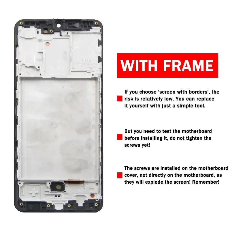 Super AMOLED A31 LCD per Samsung A31 A315 Display LCD Touch Screen Digitizer Assembly SM-A315F/DS LCD con impronte digitali