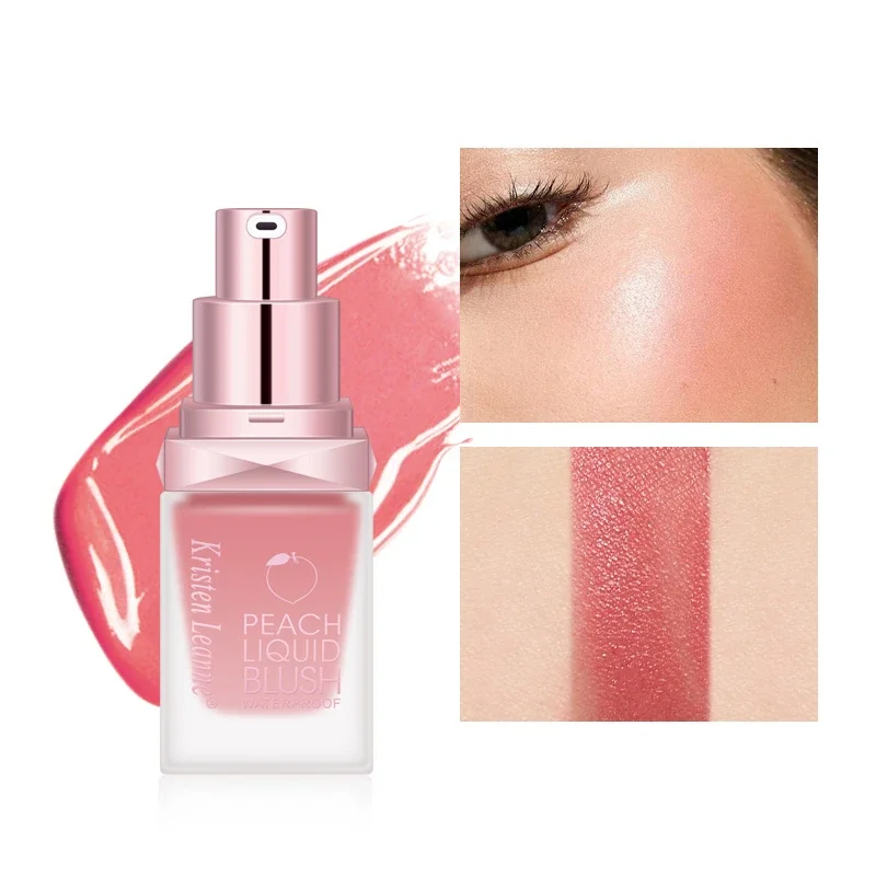 Vloeibare Blush Matte Velve Natuurlijke Gladde Wang Blusher Make-Up Rouge Gepigmenteerde Face Blusher Romige Duurzame Make-Up Tool