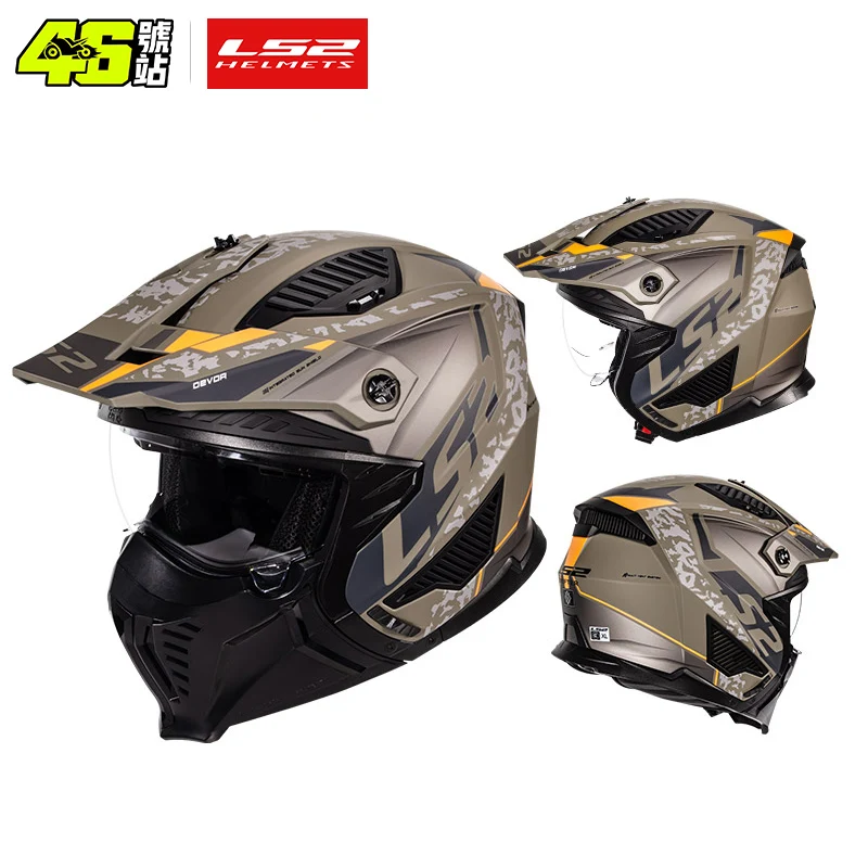 

LS2 OF606 Drifter Unisex Combination Open Face Helmets Motorcycle Motocross Men Women Fashion Riding Helmets ECE R22.06