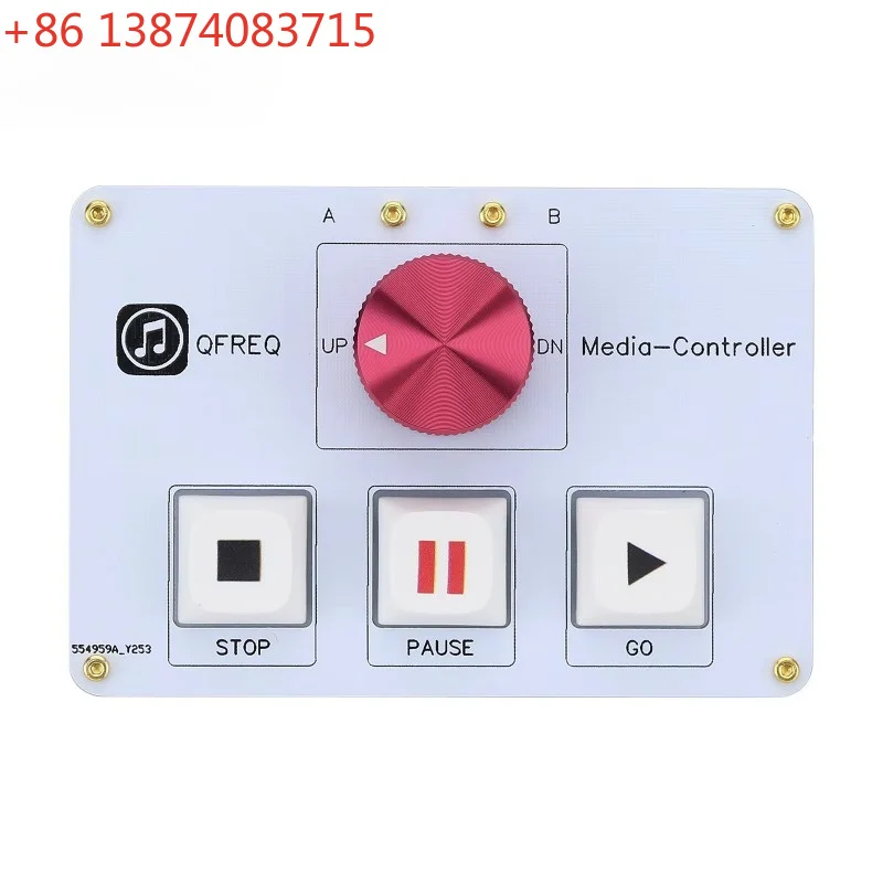 QLAB Controller Supports Two Computers and for QLAB Hirrender P1 SSP Itunes KUGOU Foobar2000 Black/White