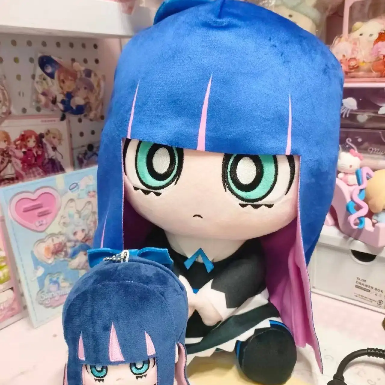 Stocking Pantay Attributes Gigo Linked Panty & Stocking With Garterbelt S Sister Anime Doujin Doll Room Decor Toy Gift