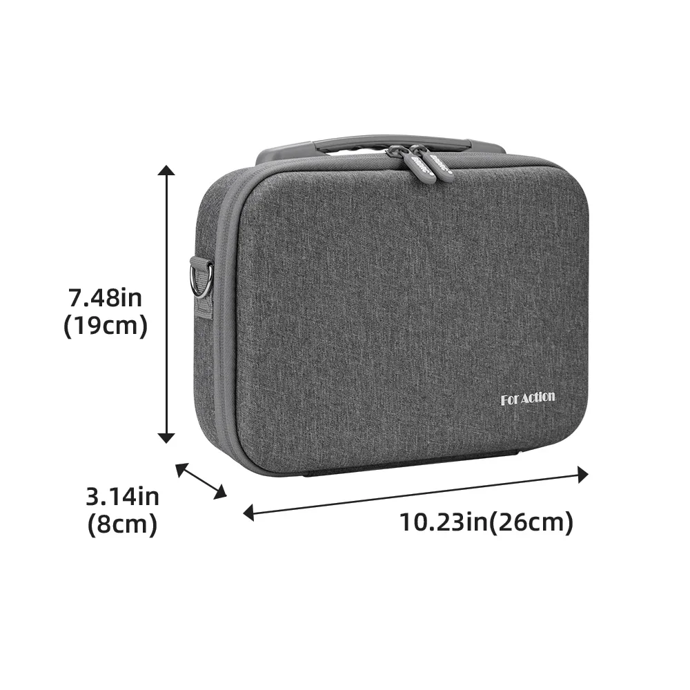 Flymile Carrying Case For DJI Action 5 Pro Sports Camera Protective Storage Bag Portable Handbag With Shoulder Strap Crossbody