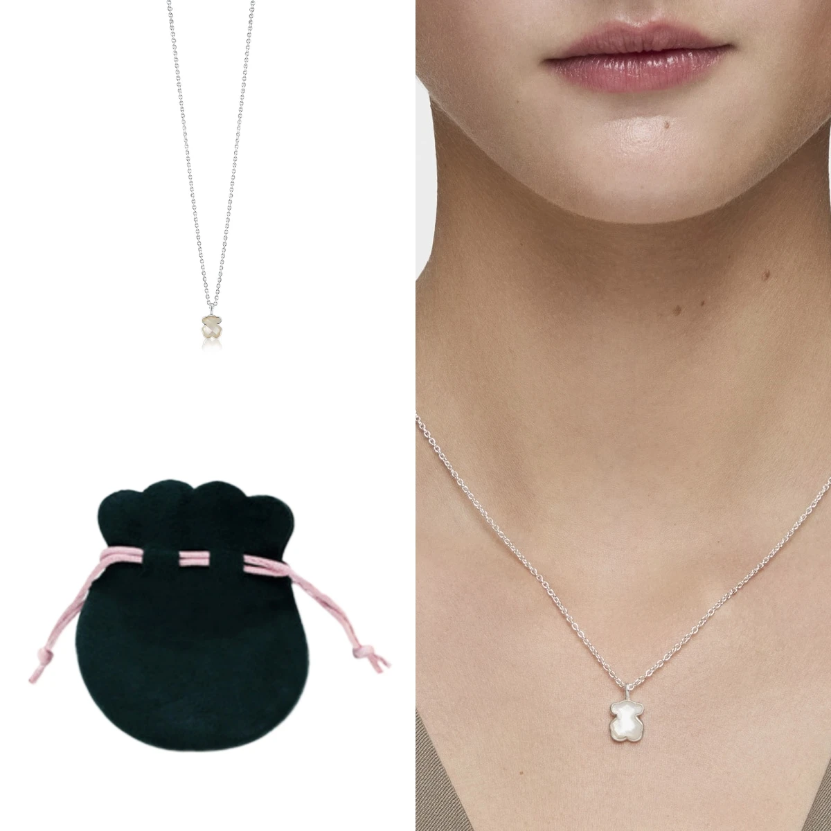 

Hypoallergenic S925 Sterling Silver Necklace Skin Friendly for Sensitive Neck Skin