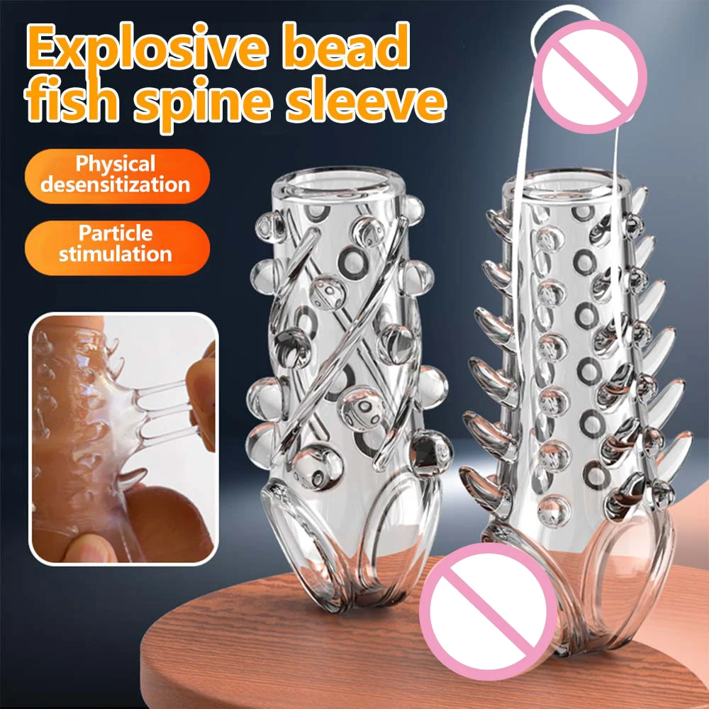 2 قطعة كم القضيب سيليكون خواتم الديك القضيب موسع الانتصاب أقوى المكبر مقاس محسن الجنس لعب الكبار للرجال الأزواج #2