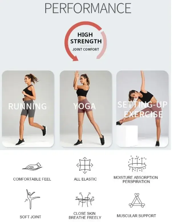 2-teiliges Impact Yoga Set für Damen, rückenfreier Bandeau-Sport-BH, Scrunch-Shorts, Yoga-Kleidung, Trainingskleidung, Outfits, Sets, Fitness-Set – Detail 3