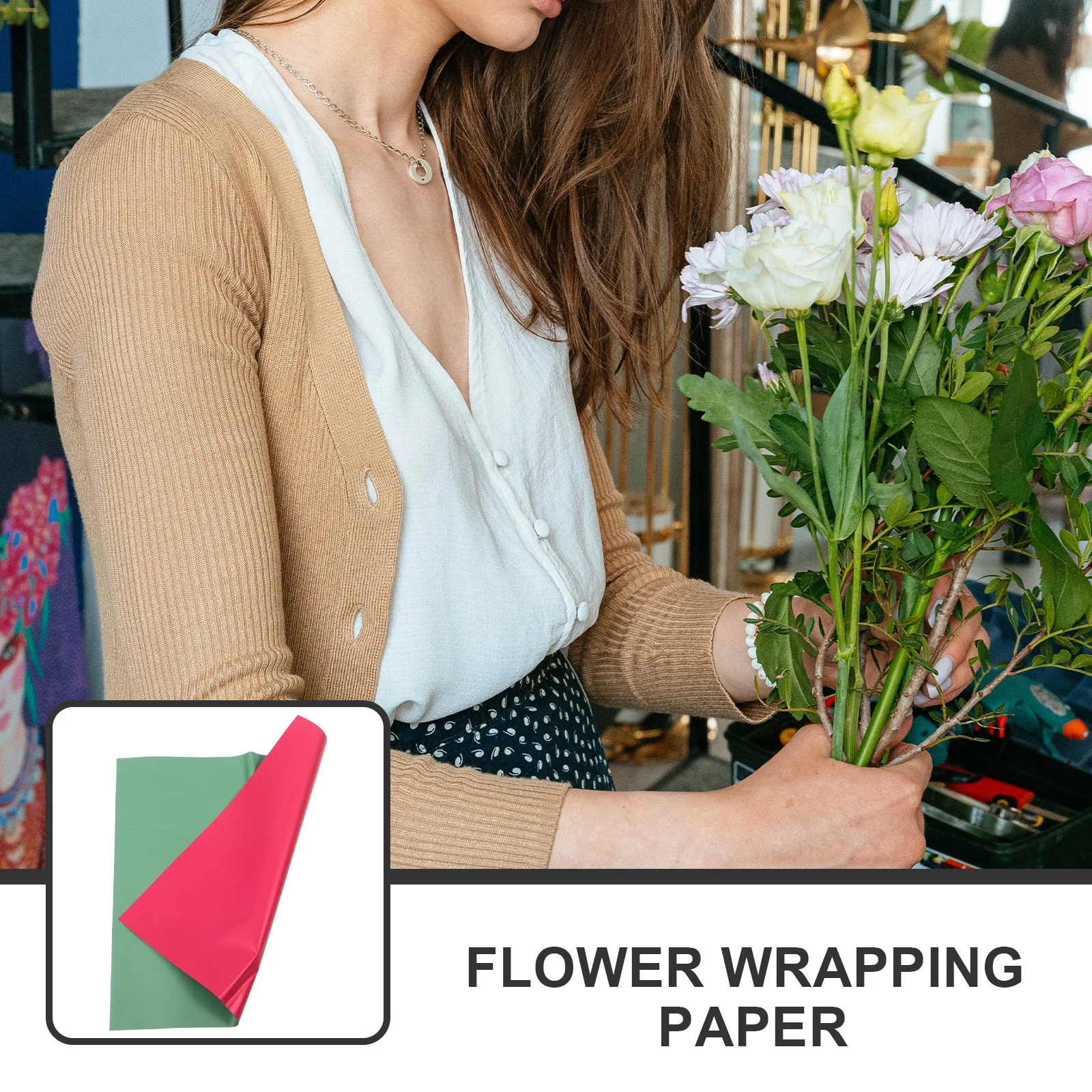20 قطعة من ورق تغليف الزهور، مواد التعبئة والتغليف لحفلات الزفاف، ديكور الزهور، غلاف هدايا يدوي الصنع، خفيف الوزن وجيد التهوية