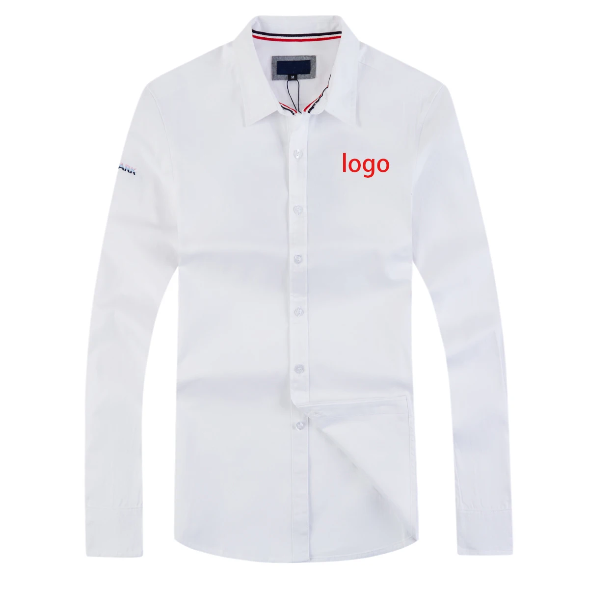 

2024 Solid Men's Shirt Full Sleeves Four Season Del France Homme Chemise Fashion Business 100%Cotton Plus Size M-3XL EP