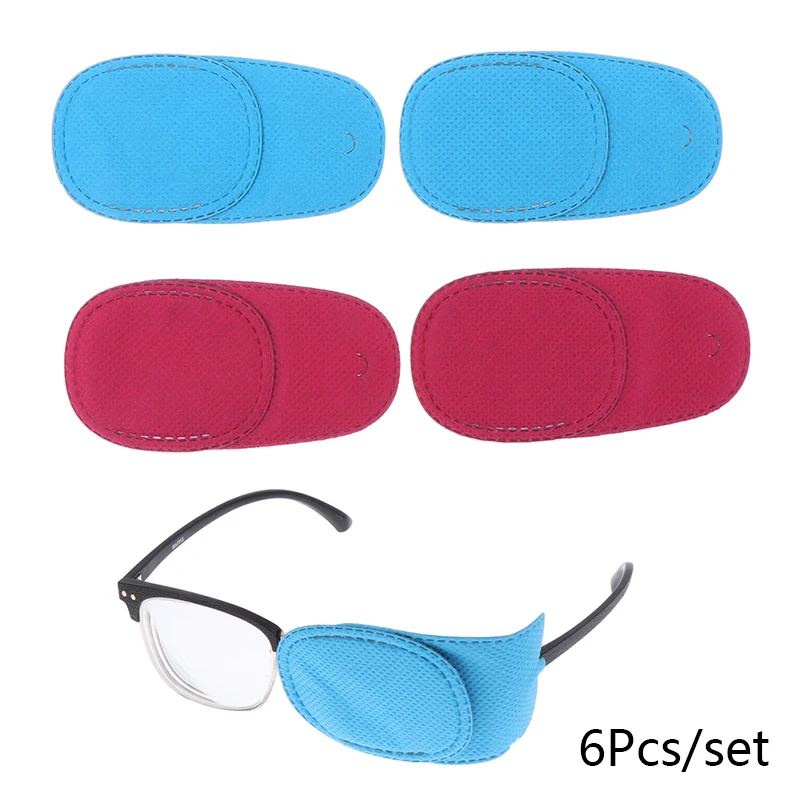 6pc/set Children Health Care Kids Child Occlusion Medical Lazy Eye Patch Eyeshade For Kids Strabismus Treatment Vision Care Kit