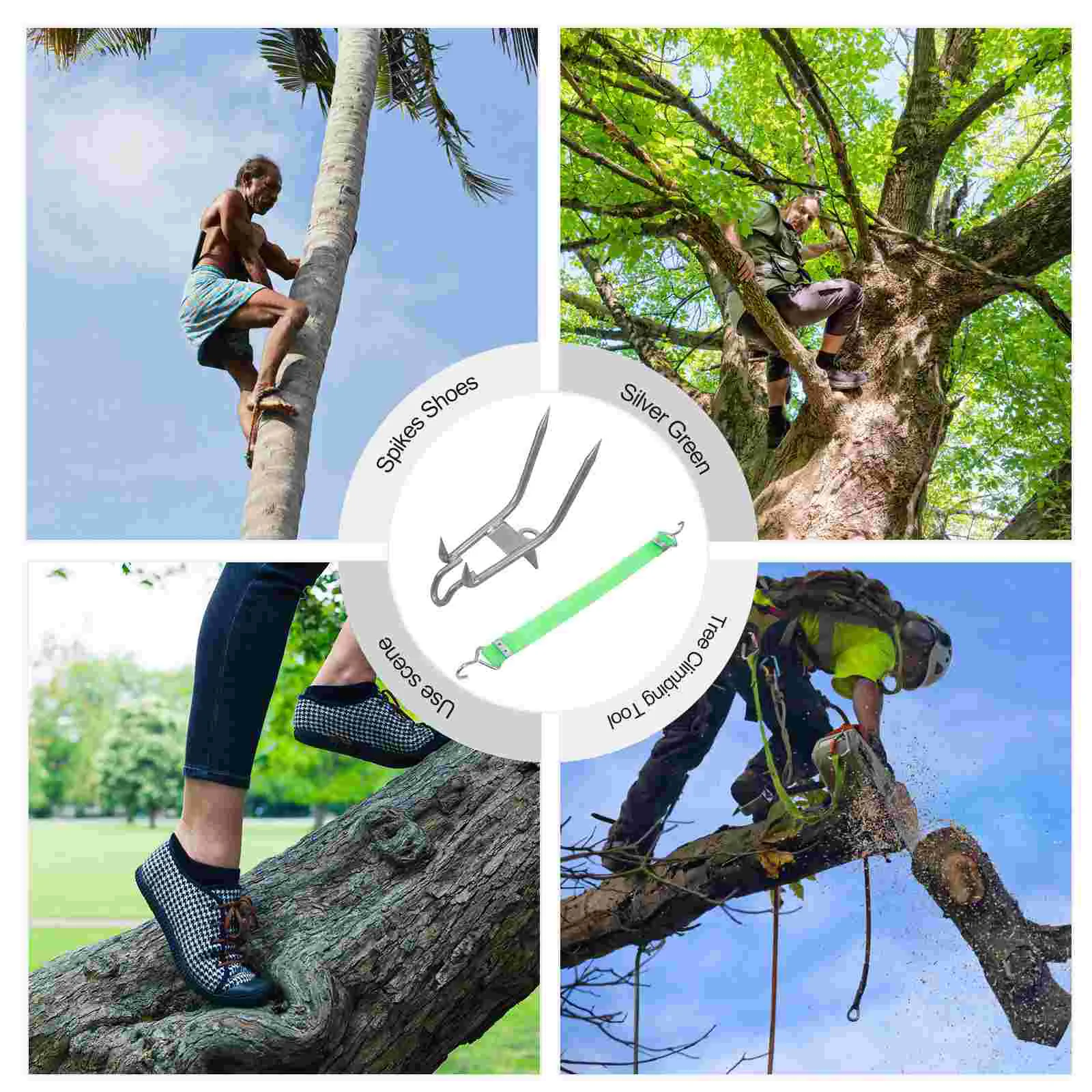 Sapatos de escalada em árvore, equipamento de poste, ferramenta, escadas frutíferas, pontas para botas, acessórios de ferramentas