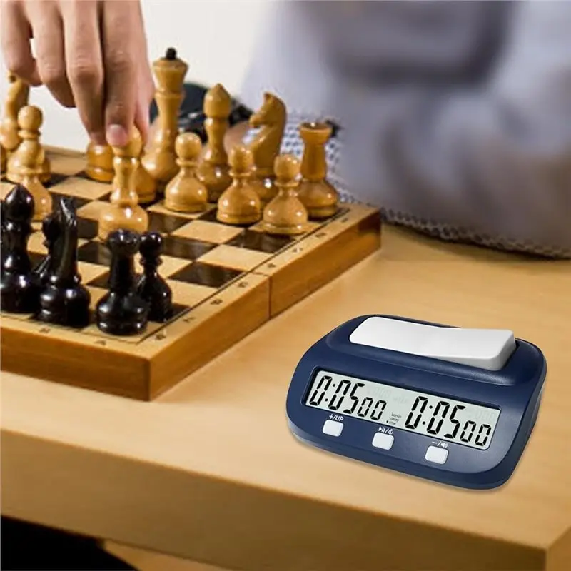 A12E-Chess Clock, Board Game Timer, Portable Digital Chess Timer With And Delay Features view 4