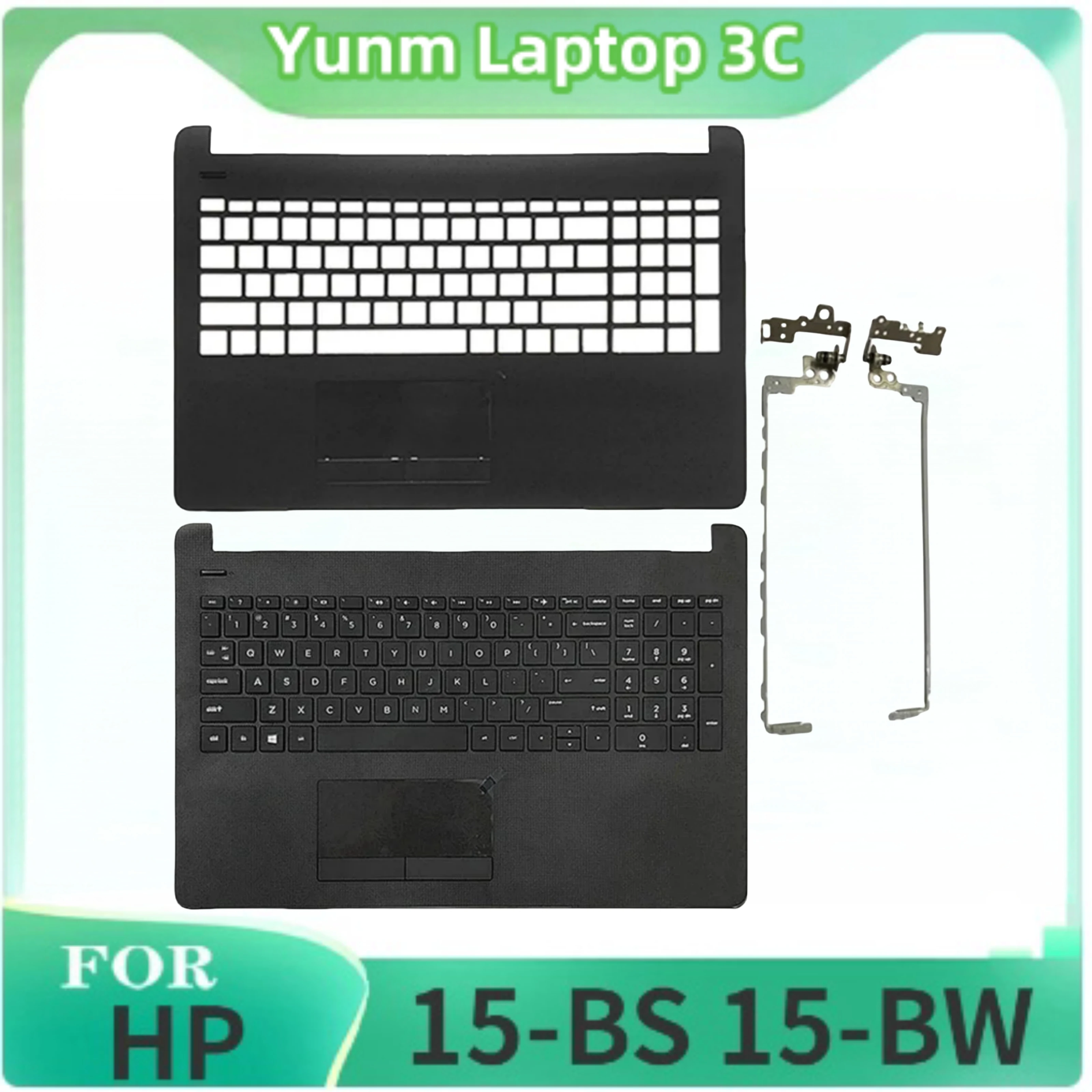 

New Original Laptop Palm Rest with Keyboard Hinge For HP Keyboard 15-BS, 15-BW, 15-RA, 15-RB, 250, 255 G6 Laptop Accessories