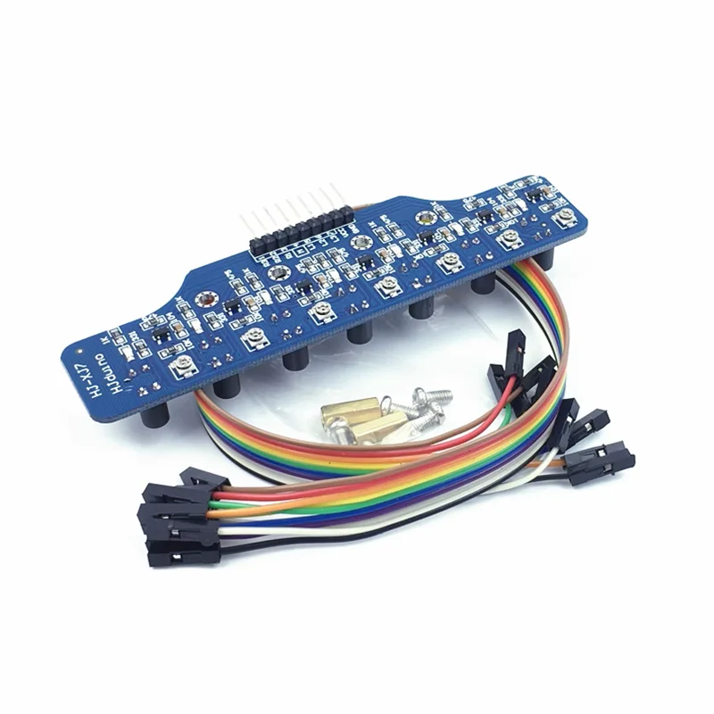 

7-way Digital Grayscale Line Inspection Module Photoelectric Line-finding Photosensitive Smart Car Racing Tracking Sensor