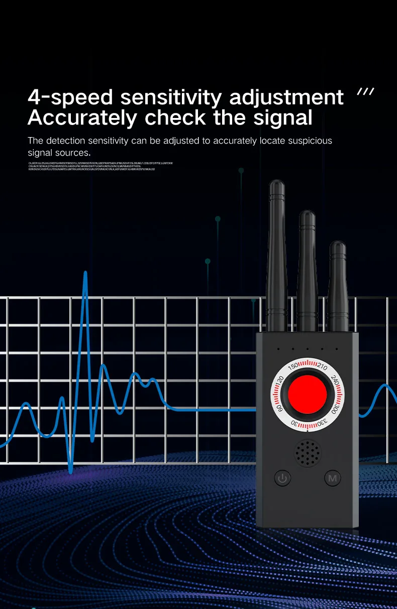 T16 Signal Detector Anti-Camera Anti-Eavesdropping GPS Scanning Detector Anti-Positioning Tracking Camera Detector