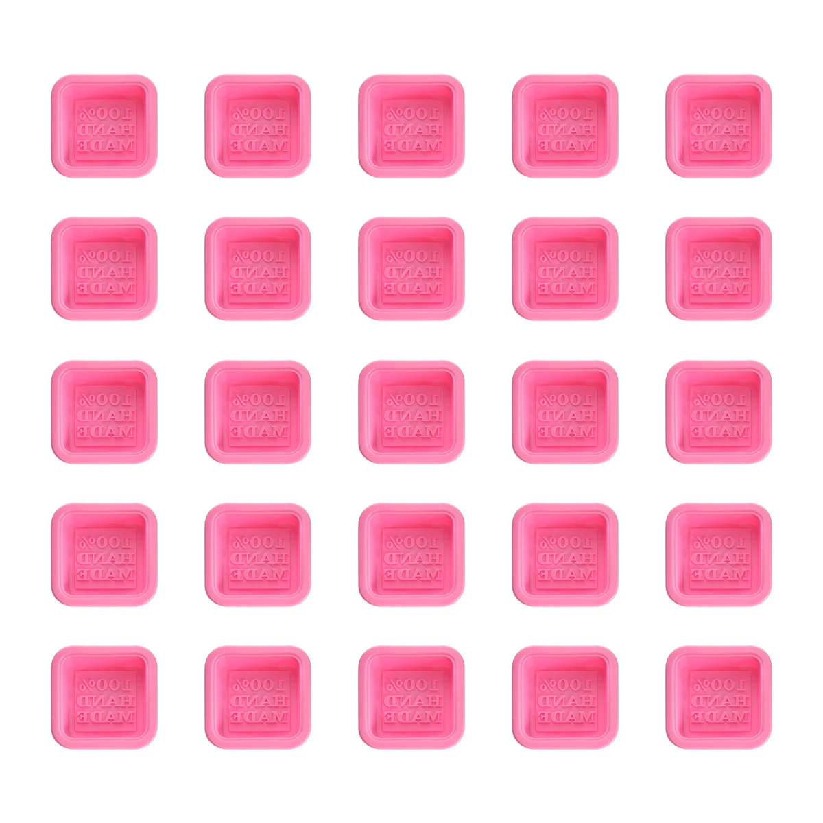 

25 pcs Mold Diy Handmade Making Baking Chocolate Mousse Cake Craft Flexible Molds For Soap Making Odorless Soap Molds