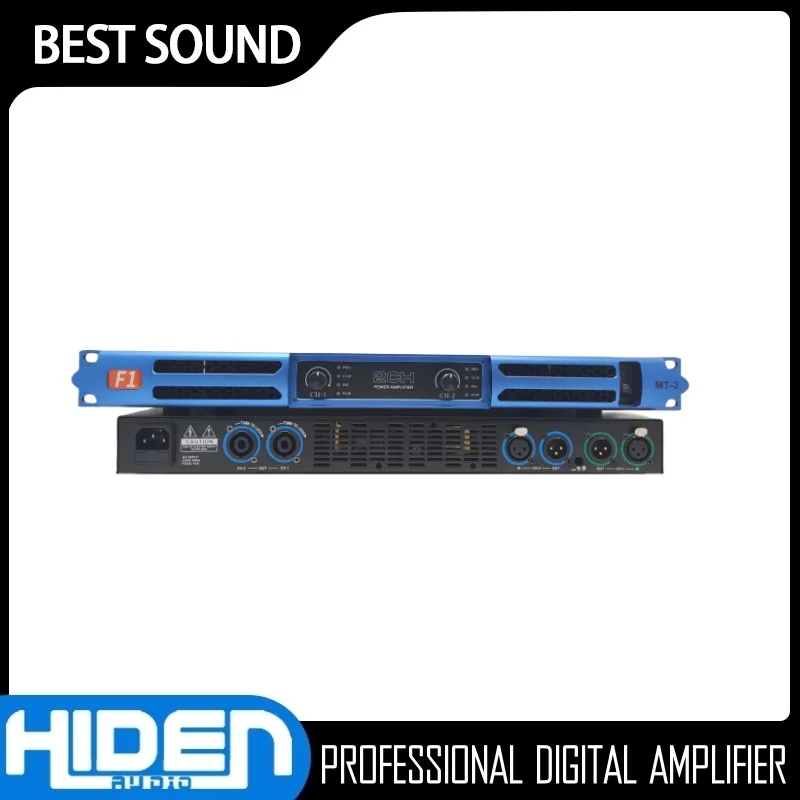 Amplifier daya Digital profesional 1U Amplifier daya Dual-Channel Home Theater Subwoofer DJ ruang panggung Karaoke