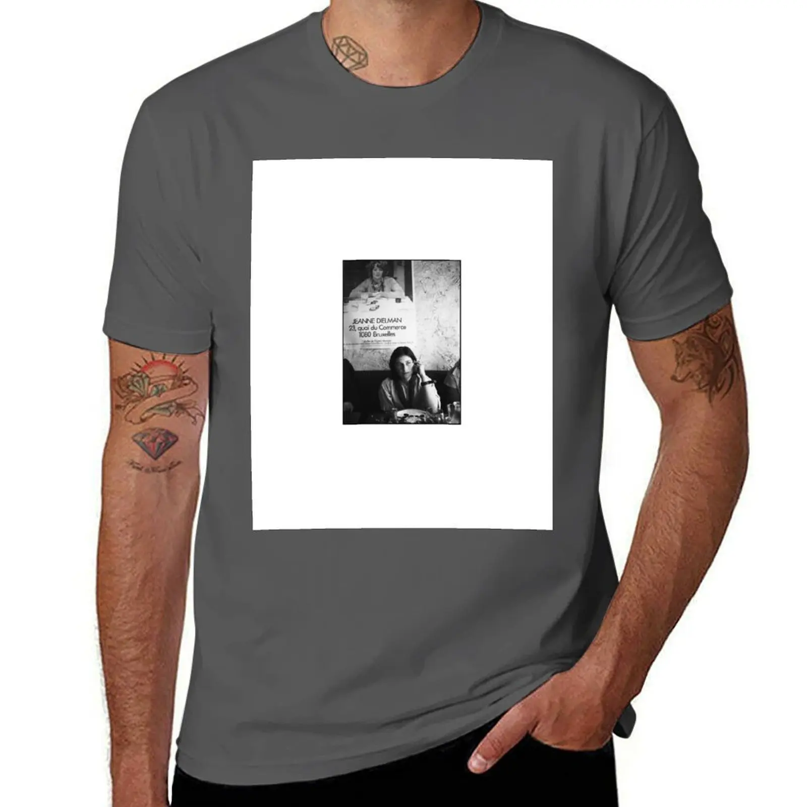 akerman jeanne quai chantal de bruxelles 23 1080 commerce dielman T-Shirt No Iron Casual Short Sleeve Top