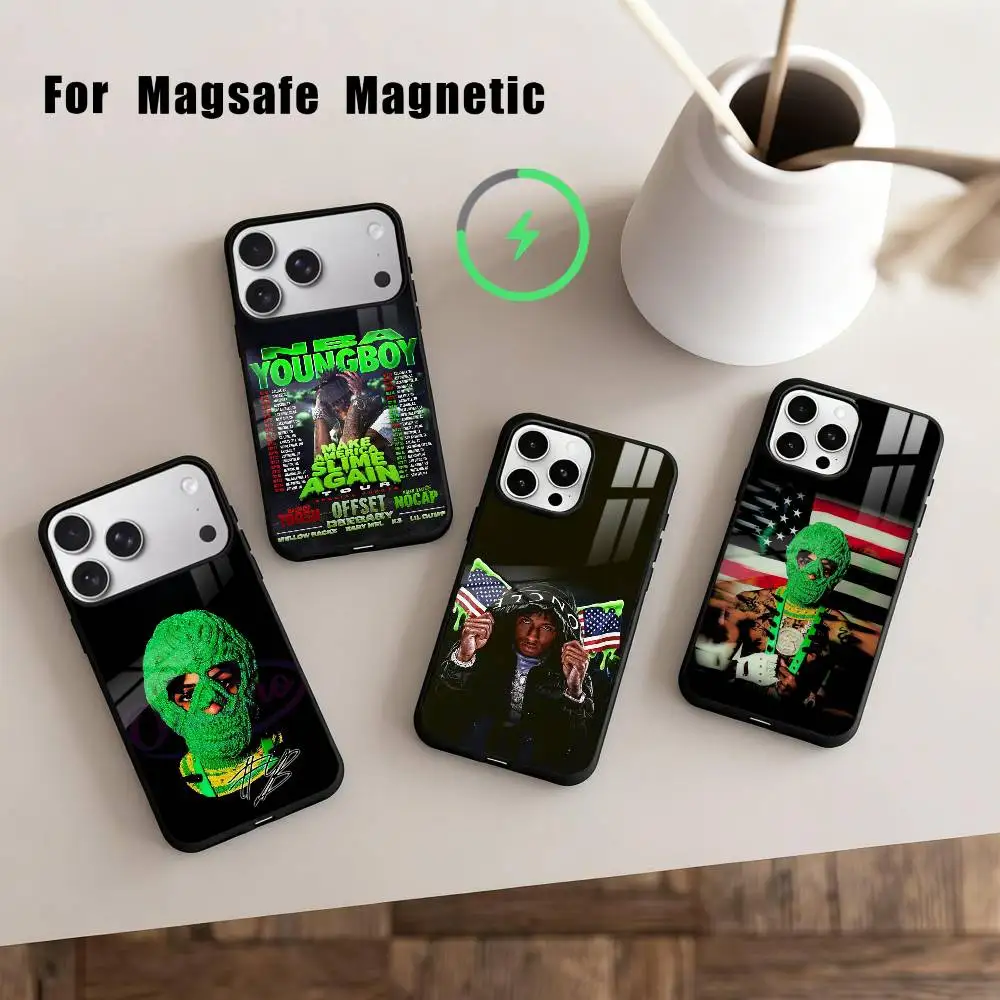 

YoungBoy Never Broke Again Tour Phone Case For iPhone17,16,15,14,13,12,11 Plus,Pro Max Magnetic For Magsafe Wireless Charging