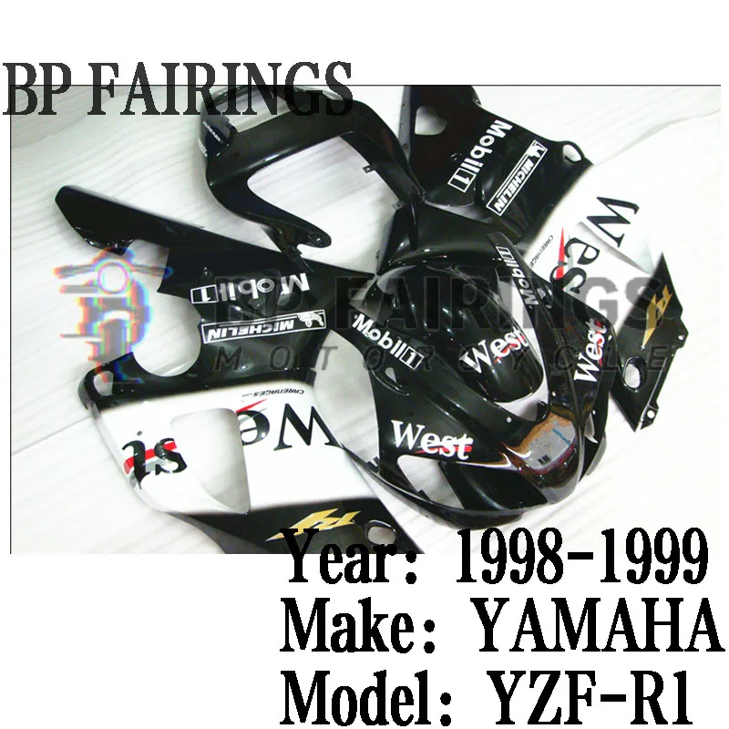 

Для YAMAHA YZF R1 1998-1999 комплект обтекателей для литья под давлением мотоцикла YZF1000 98 99 R1 обтекатель кузова YZFR1 1998-1999