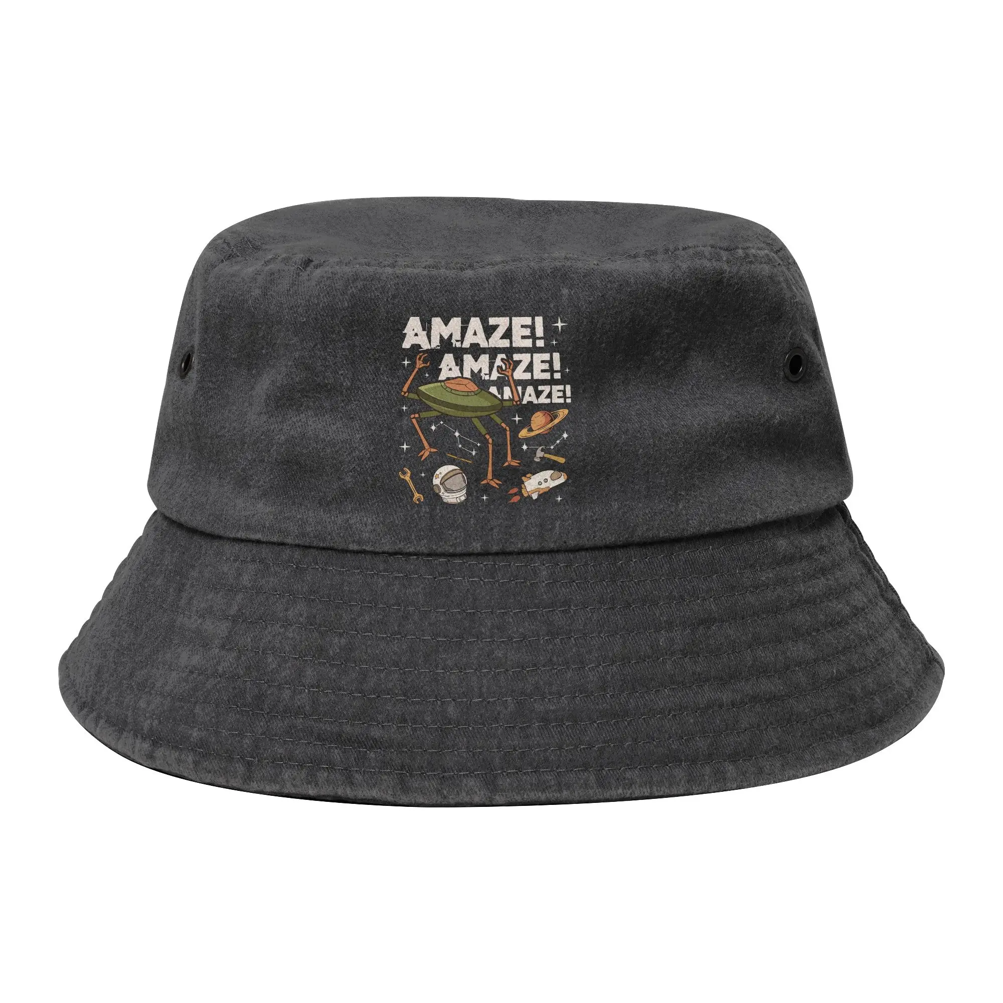 Streetwear Rocky Amaze Amaze Amaze Project Hail Mary Movie Bucket Hats Teen Distressed Denim Fishing Caps Hatwear Panama Hat