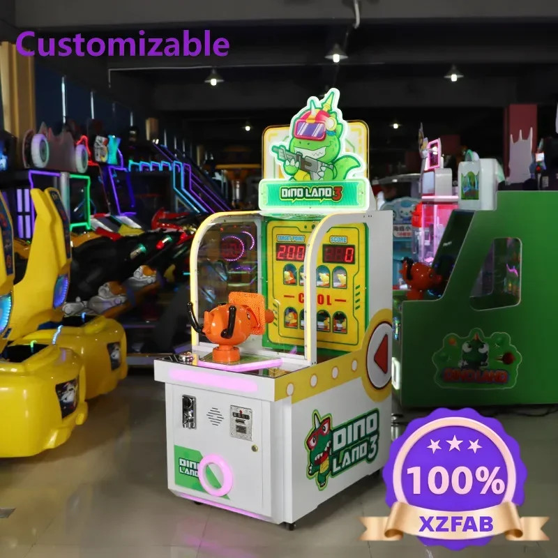 Factory Direct 2026 Dinosaur Hunter Shooter Small Coin-operated Amusement Equipment Lottery Twisted Egg Shooting Ball Commercial