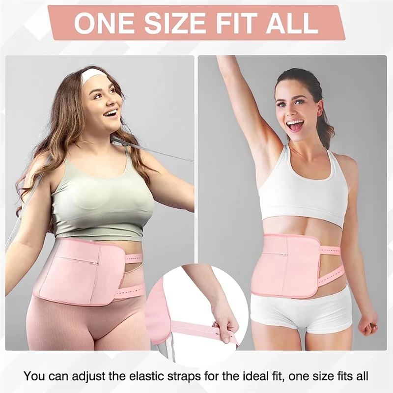 Pack d'huile de ricin réglable et réutilisable, sangle élastique, lavable en Machine, Anti-fuite d'huile, couleur de peau-A54Q