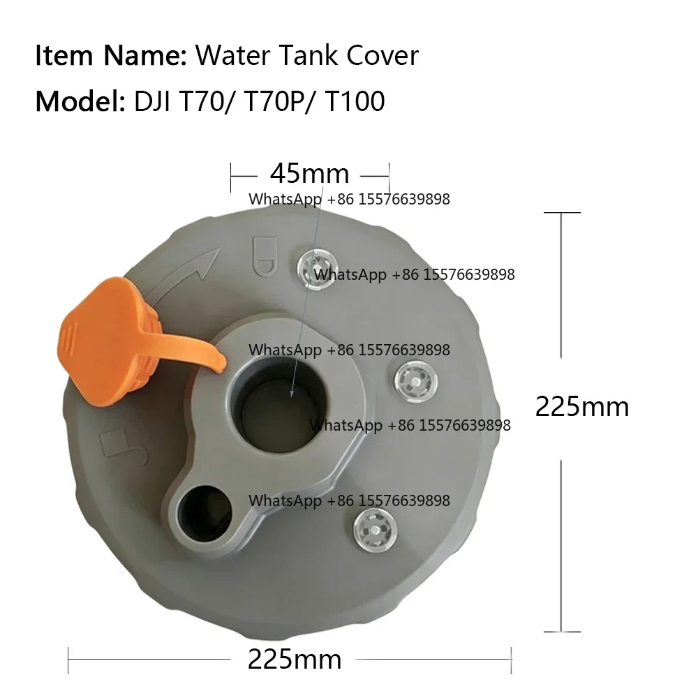 Water Tank Cover for Dji Agras T50 PT25 T30 T40 T70P T100 Medicine Spray Box Top Cap UAV Drone Spare Accessories T20 Drone Parts