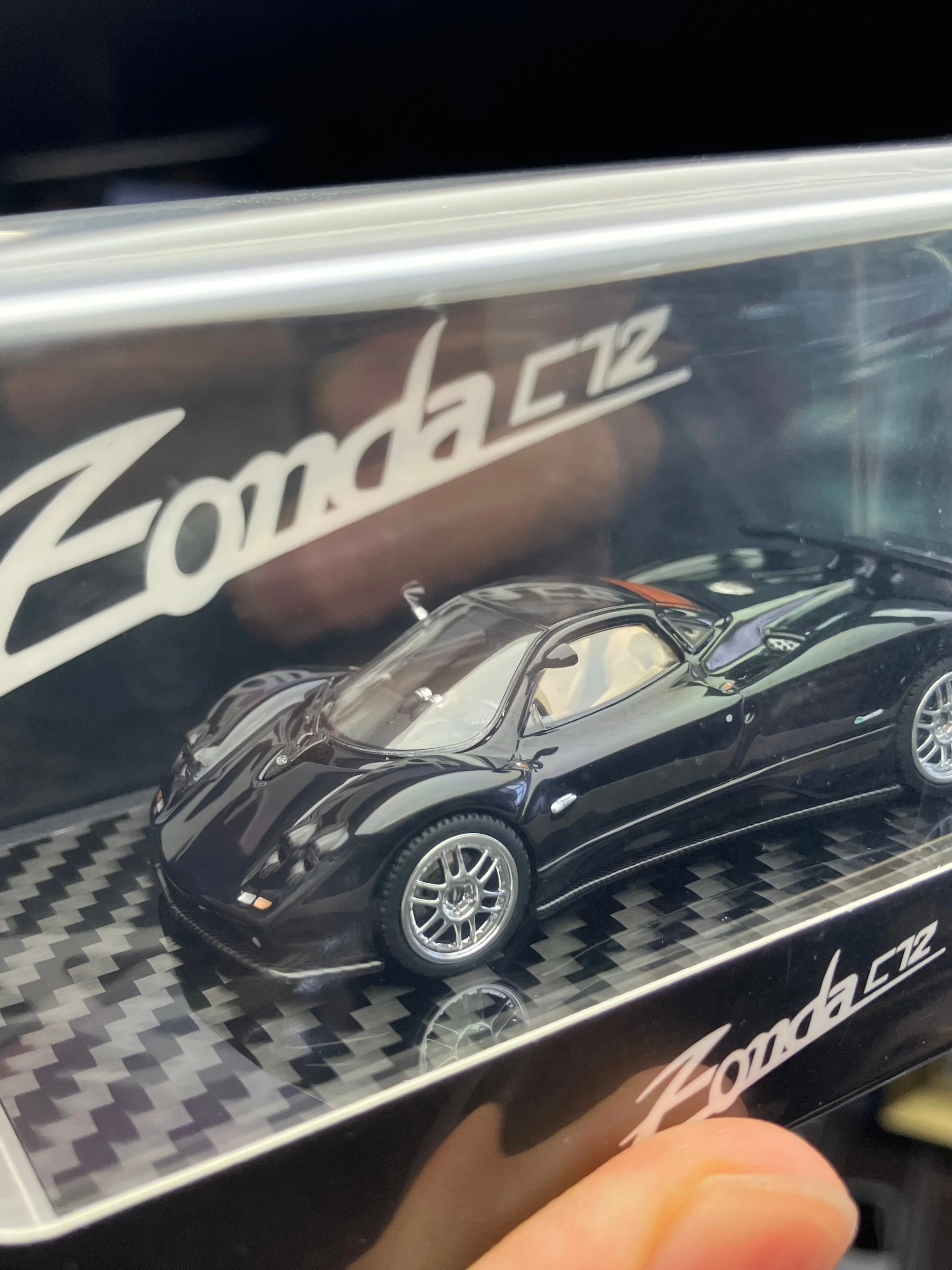 LCD 1:64 Zonda r C12 Black Super Car Diecast Model Car Collection Limited Edition Alloy