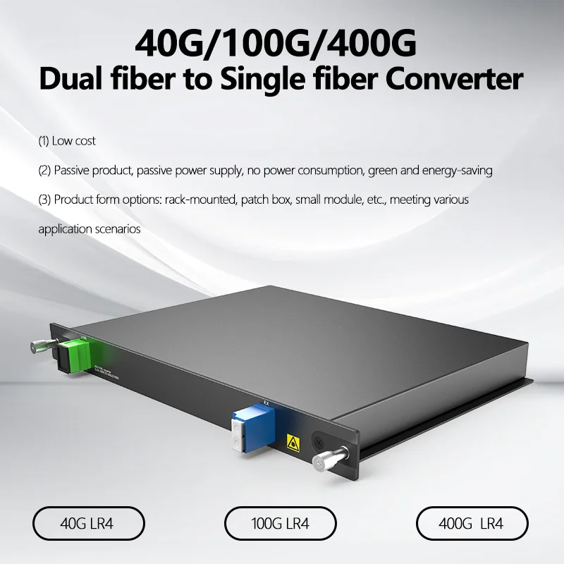 

Fiber Optic Circulator 40G 100G 400G LR ER ZR Dual fiber to Single fiber Converter