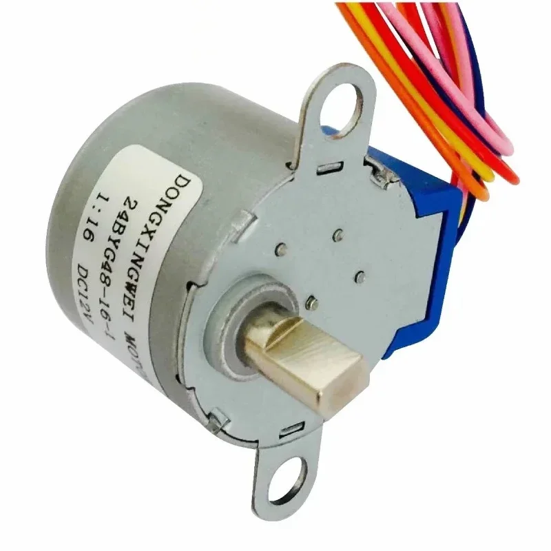 24BYG48 DC Motor  12V CNC Reducing Stepping Stepper Motor Rotational Speed Ratio 16:1