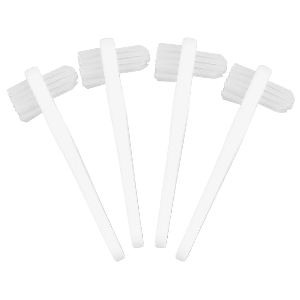 4 Pcs Small Travel Dental Brushes Toothbrush Electric Pp Toothbrushes Denture for Cleaning