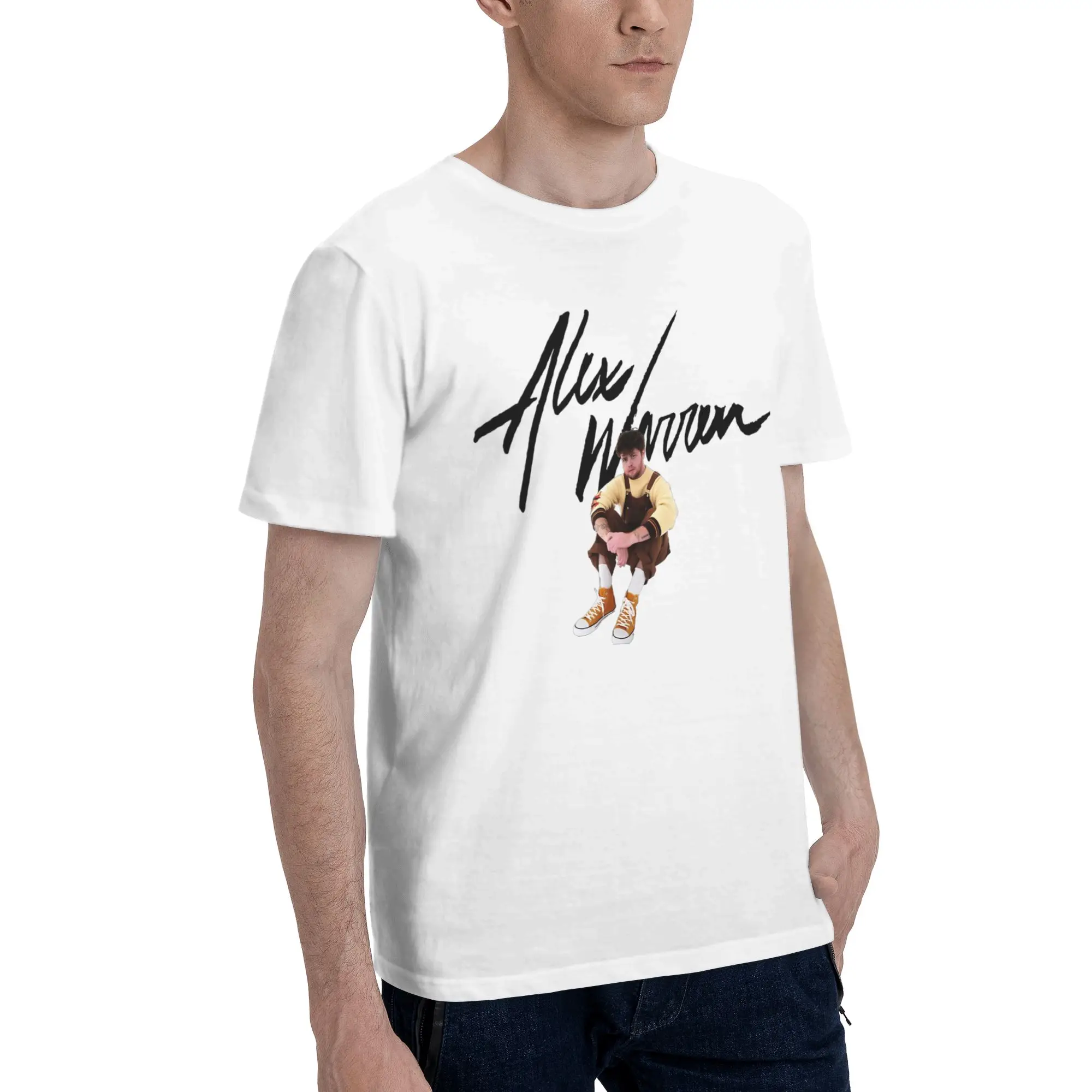 Men Women Alex Warren Little Orphan Live Tour 2026 Shirt 100% Cotton Graphic Print Tee Shirts  Top Clothing
