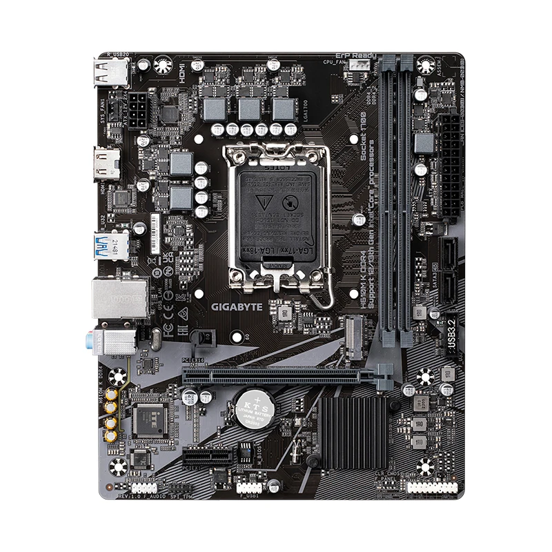 اللوحة الأم GIGABYTE H610M-K D4 Intel H610 المقبس LGA1700 DDR4 64GB PCI-E 3.0 M.2 SATA III USB3.2 H610 اللوحة الرئيسية