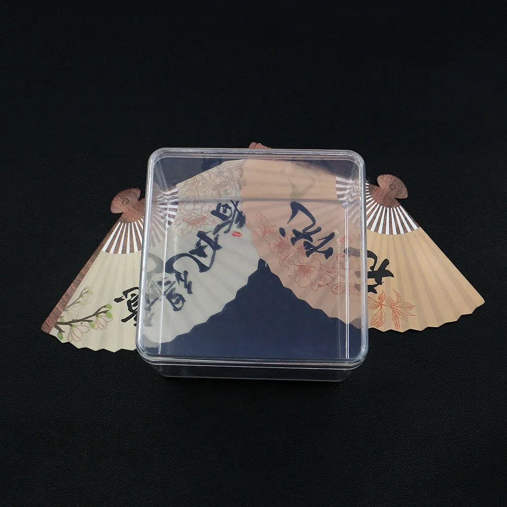 94x94 мм, прозрачная шкатулка для драгоценностей без разделения, пластиковые материалы, пустое отделение, коробка-органайзер, бусины, серьги, квадратная шкатулка для ювелирных изделий