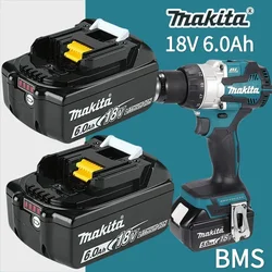 マキタ-充電式電動工具バッテリー,オリジナルの18Vリチウム電池,6.0Ah,18V makita,lxt,bl1860b,bl1860,bl1850,bl1830の代替品