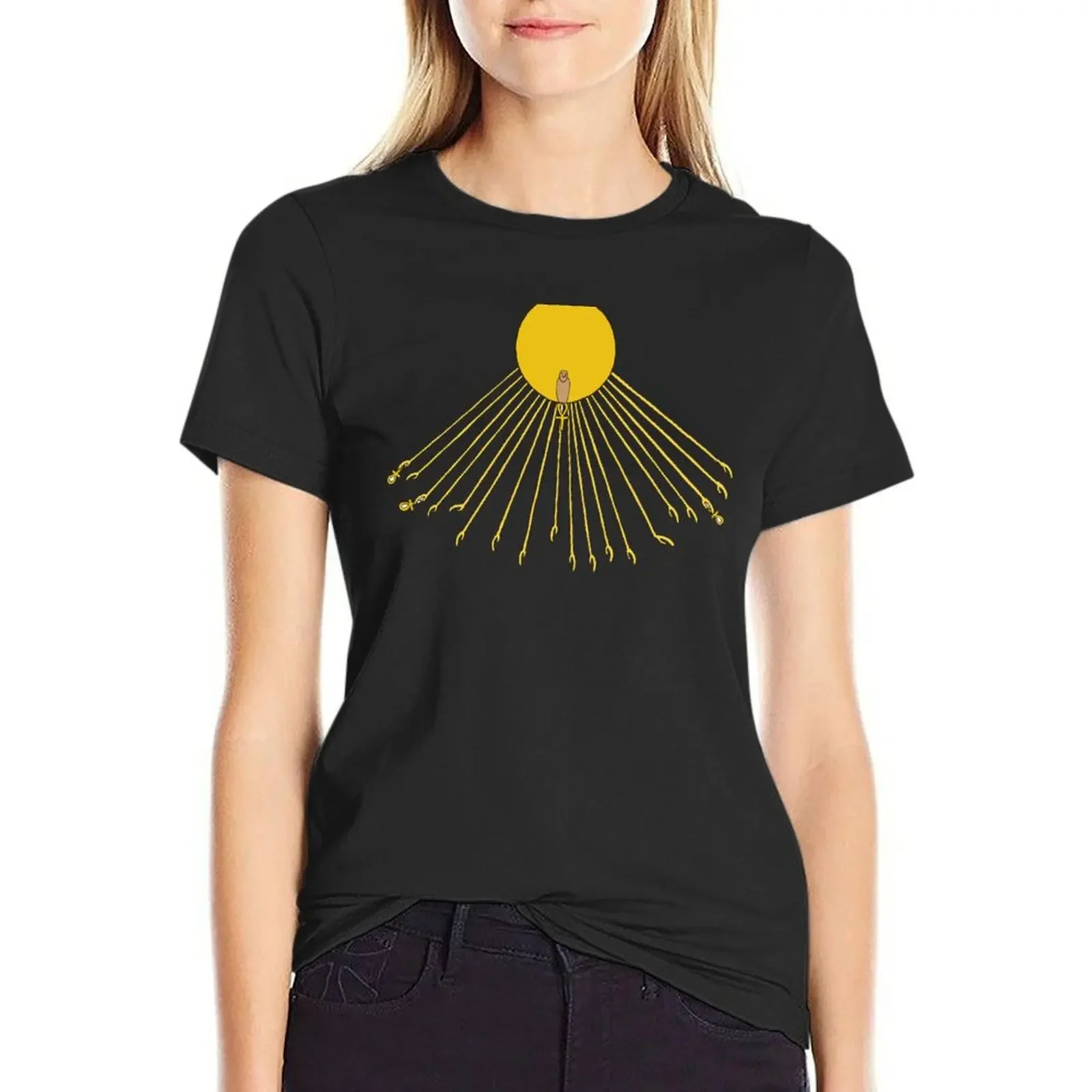 

The Life Giving Aten T-Shirt quick-drying new edition customs western t-shirt dress for Women