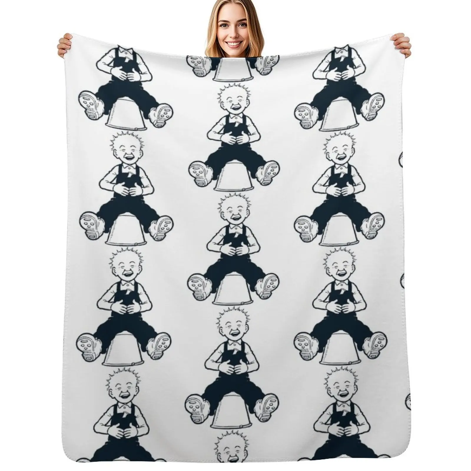 

Oor Wullie, Scottish, Sunday Post Throw Blanket Lightweight Warm Blanket for Indoor Outdoor Use