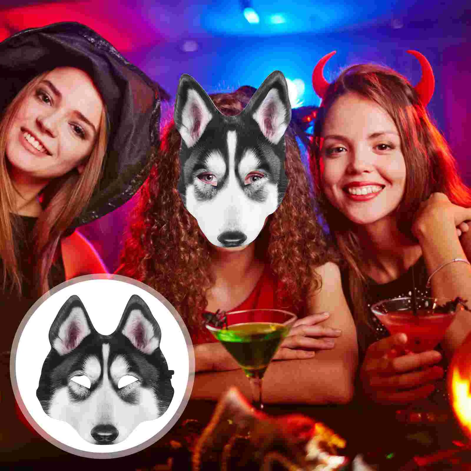 Husky Mask Felt Masks Halloween Teen Costumes Cosplay Animal Eva Full Head Realistic Miss