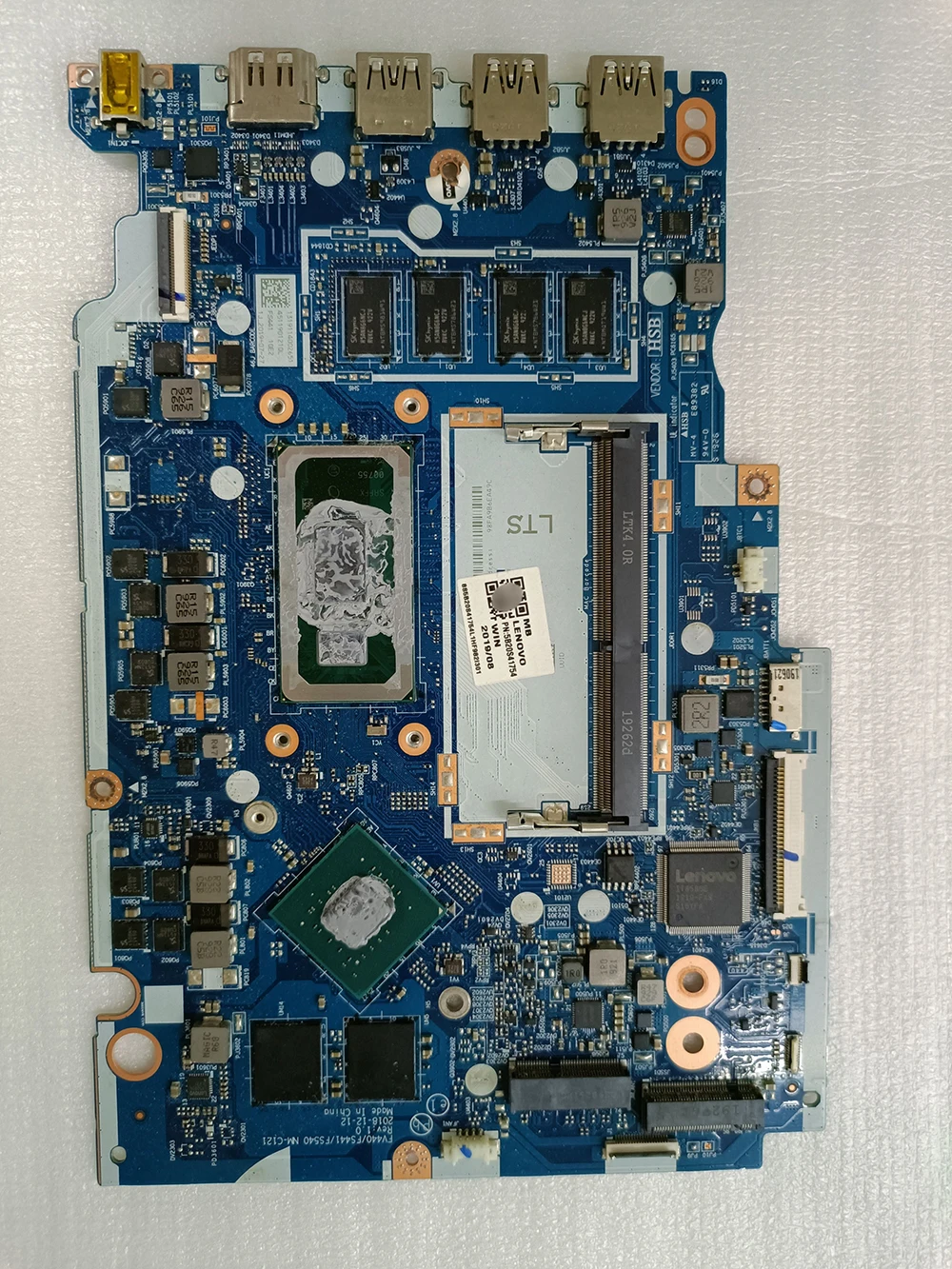 FV440 FS441 FS540 NM-C121 for Lenovo Ideapad S145-14IWL/V14-IWL Laptop Motherboard I5-8265U CPU 4G-RAM 5B20S41754