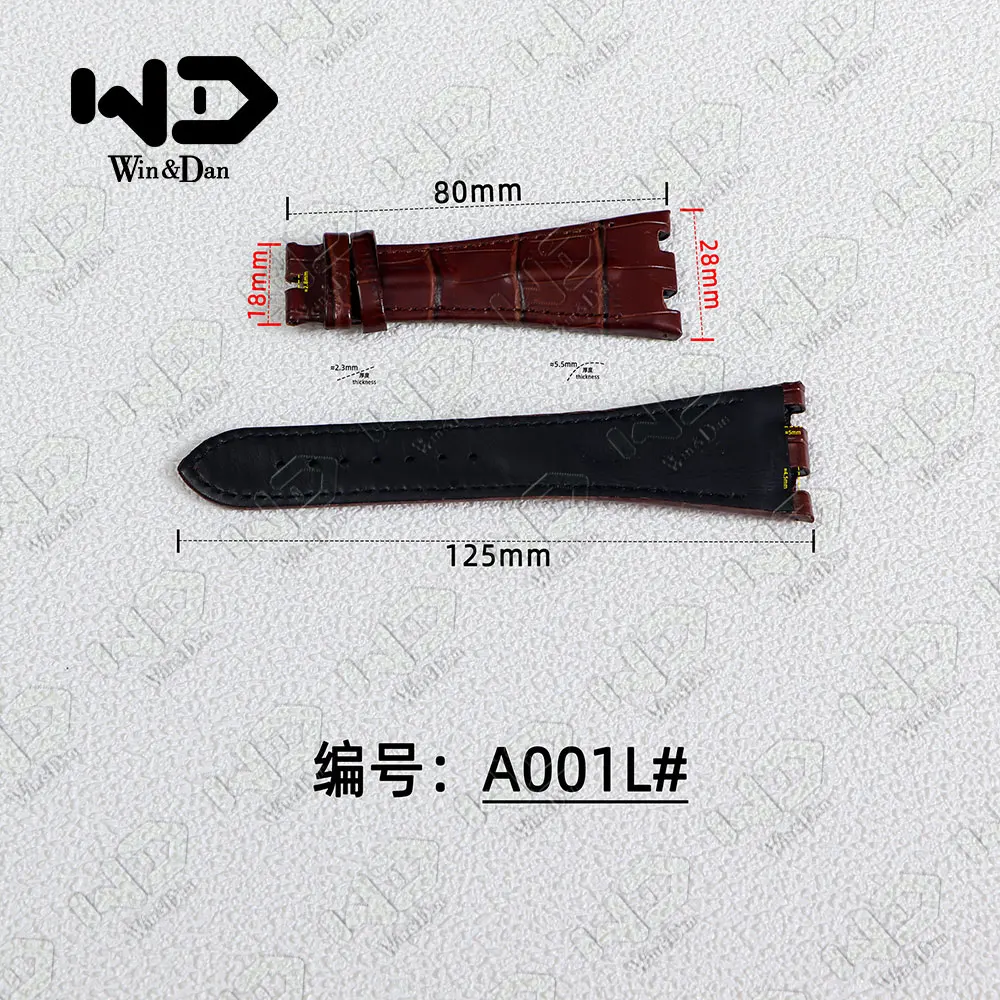 28mm Watch Strap for Audemars Piguet Royal Oak Offshore 15710 15703 26470 Genuine Leather cowhide Watchband Watch accessories