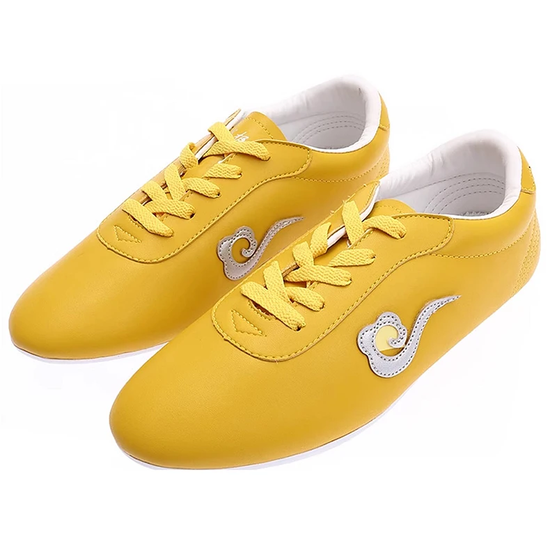

Premium High-End Unisex Tai Chi Kung Fu Practice Shoes 2026 New Microfiber Leather Rubber Sole for Martial Arts Training & Compe