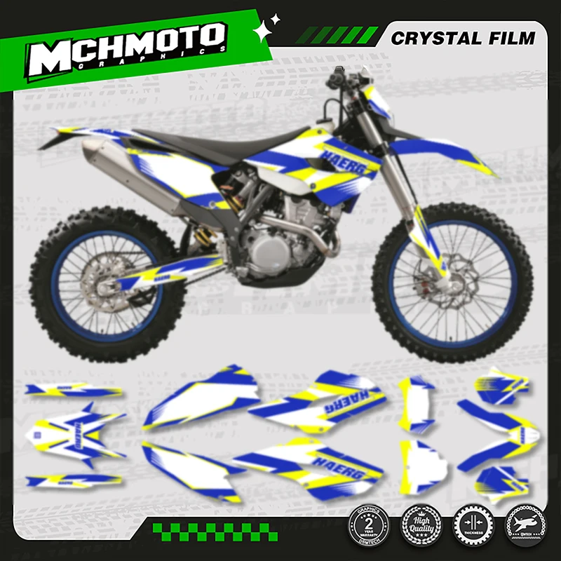 

MCHMFG Motorcycle Graphics Decals Sticker Kits for HUSABERG FE TE 2013 2014 Background Custom 13-14 011