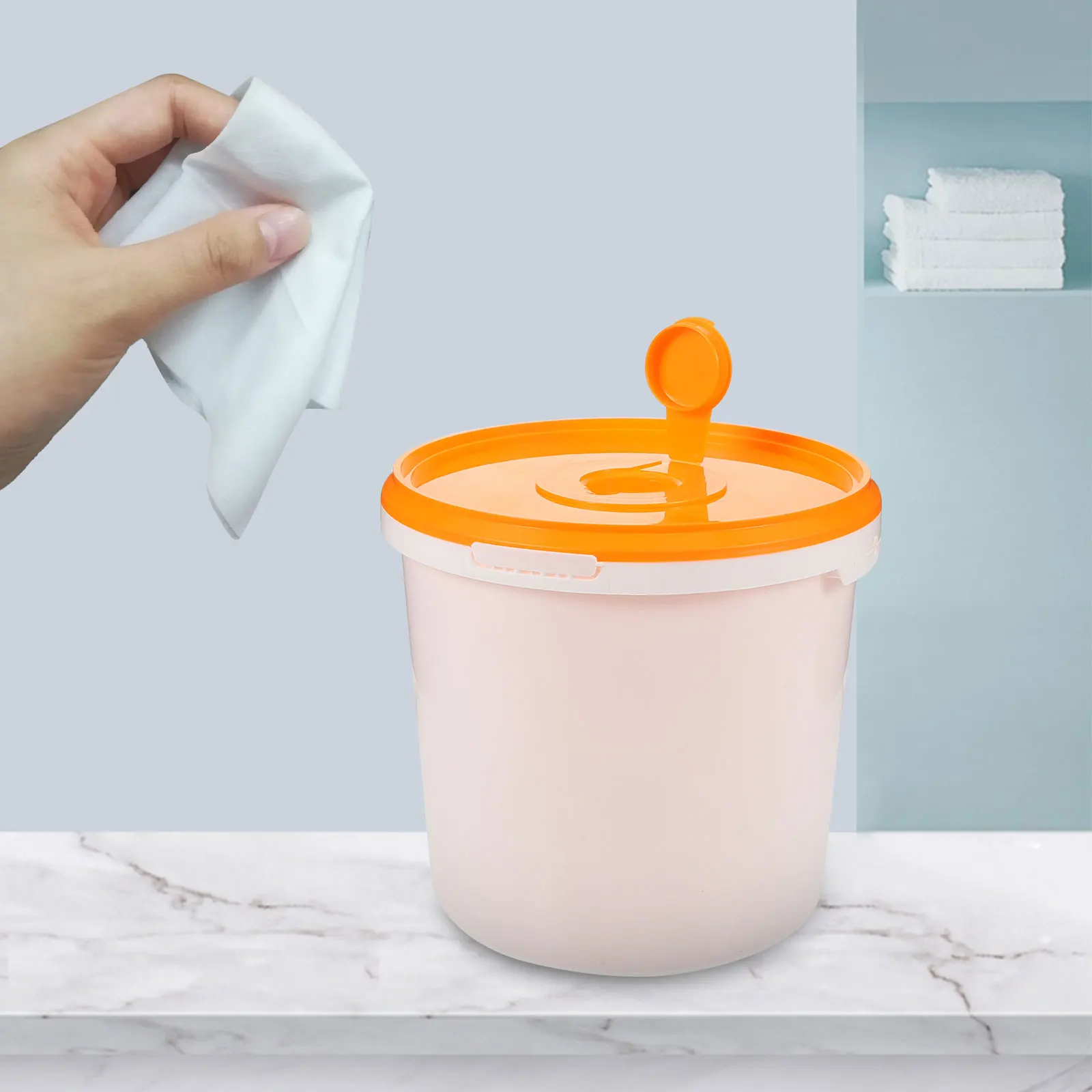 

Wet Wipes Dispenser Portable Bucket for Baby Wipe Storage Travel Car Home Office Refillable Container Dispenser