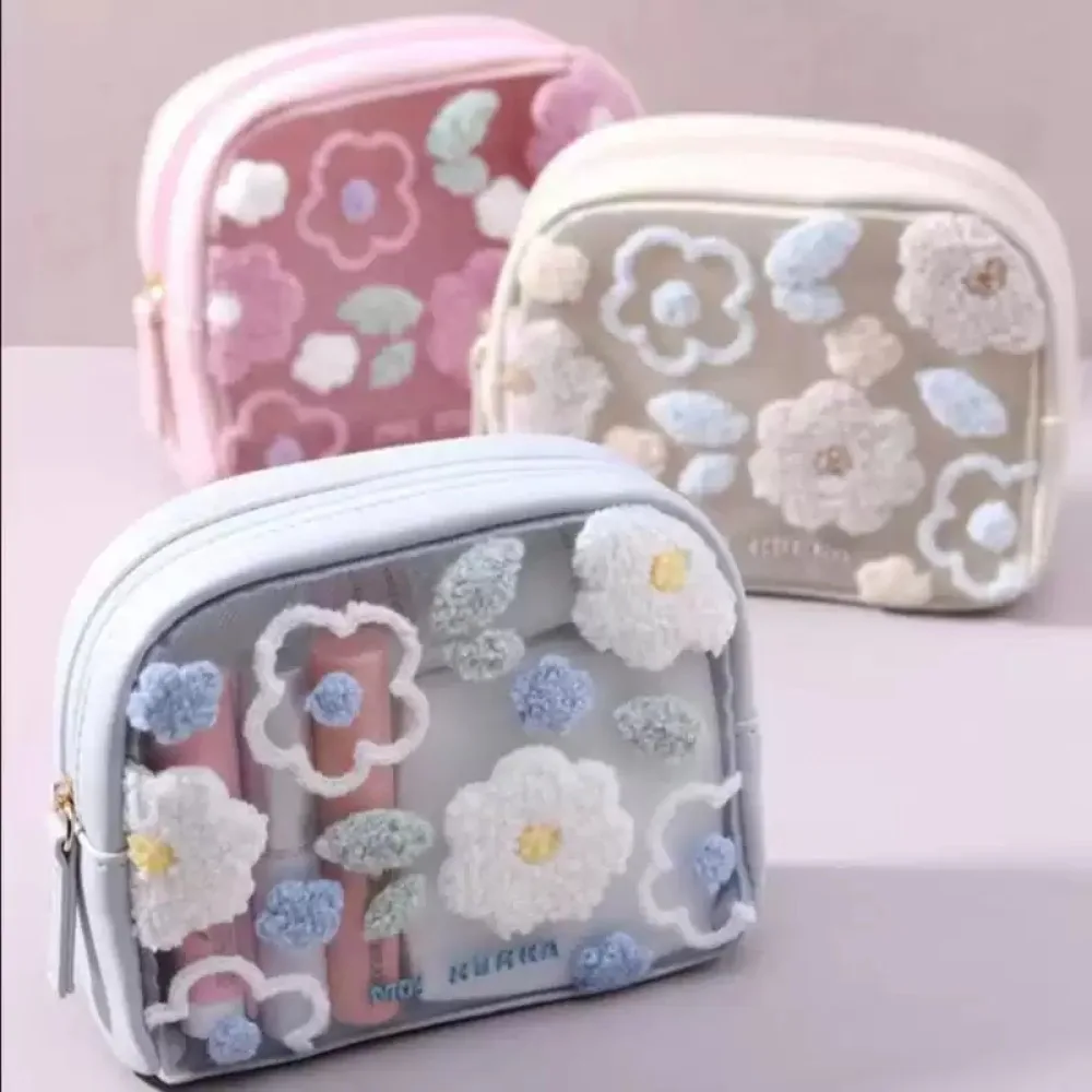 japanese-nordic-style-flower-embroidery-mesh-mini-cosmetic-bag-portable-clutch-makeup-pouch-organizer-small-fresh-cute-for-women